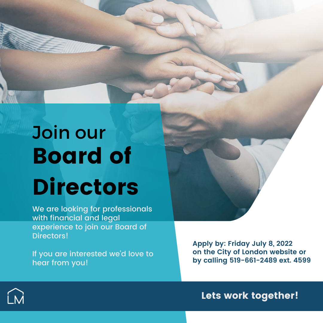Join our board of directors london middlesex community housing
